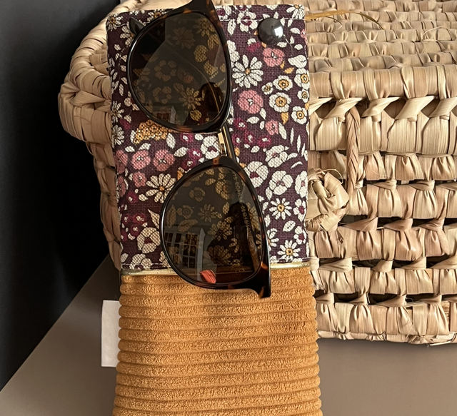 Étui à lunettes, pochette à lunettes molletonné 