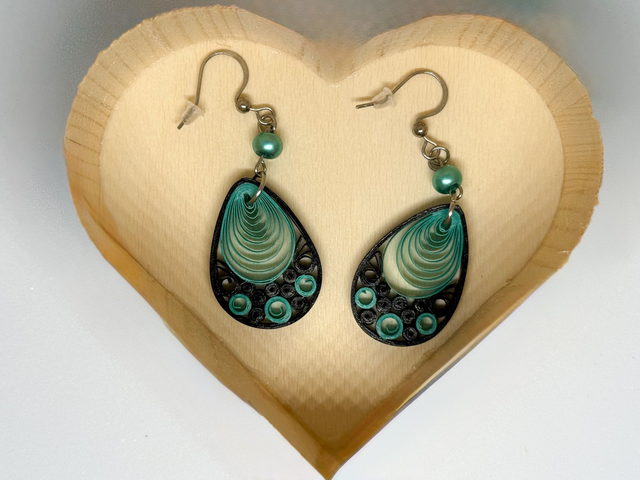 Boucles d'oreilles Gouttes d'océan