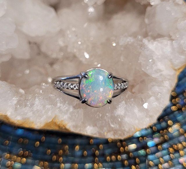 Bague Opale Australienne