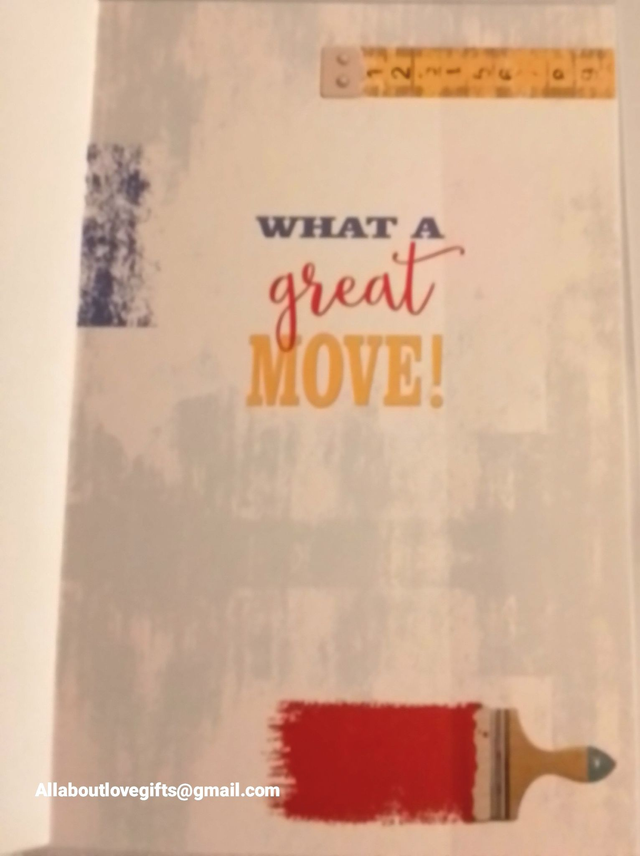 New Home Card Painting Design