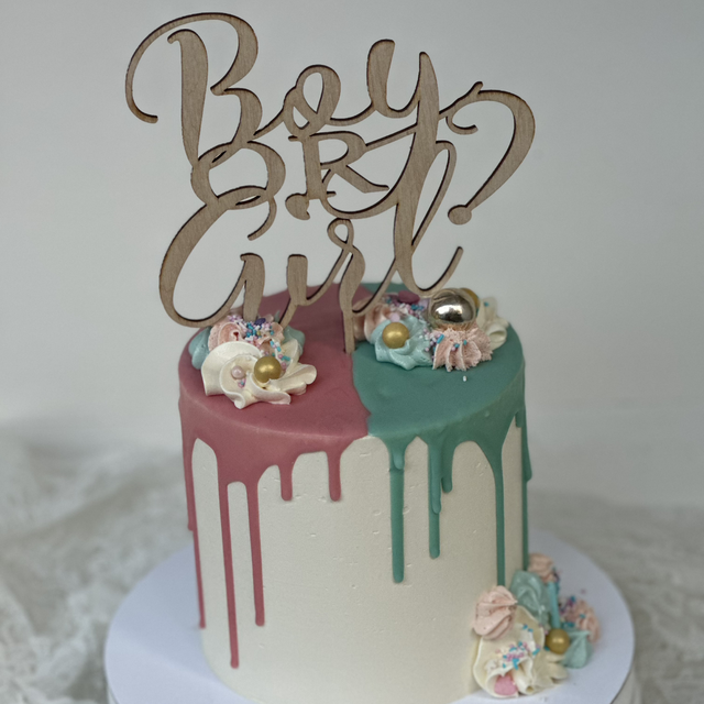 Gender reveal cake
