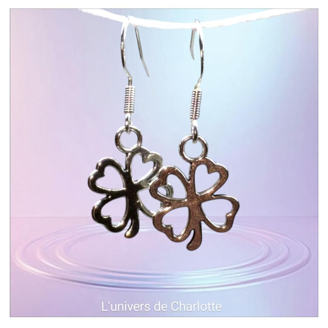 Boucles d&#039;oreilles &quot;Trèfle&quot;