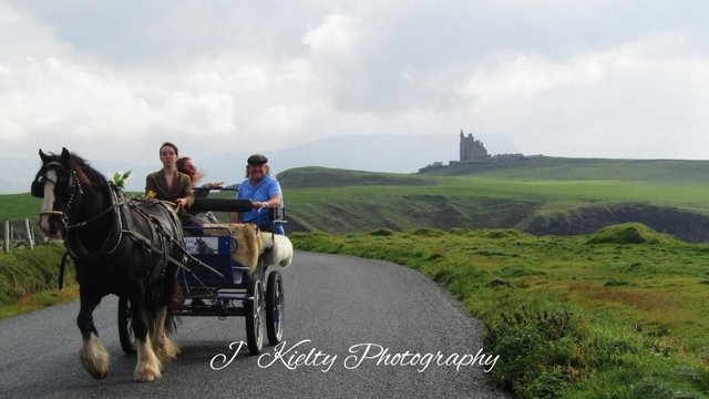 Out for a trot at Mullaghmore, County Sligo. 