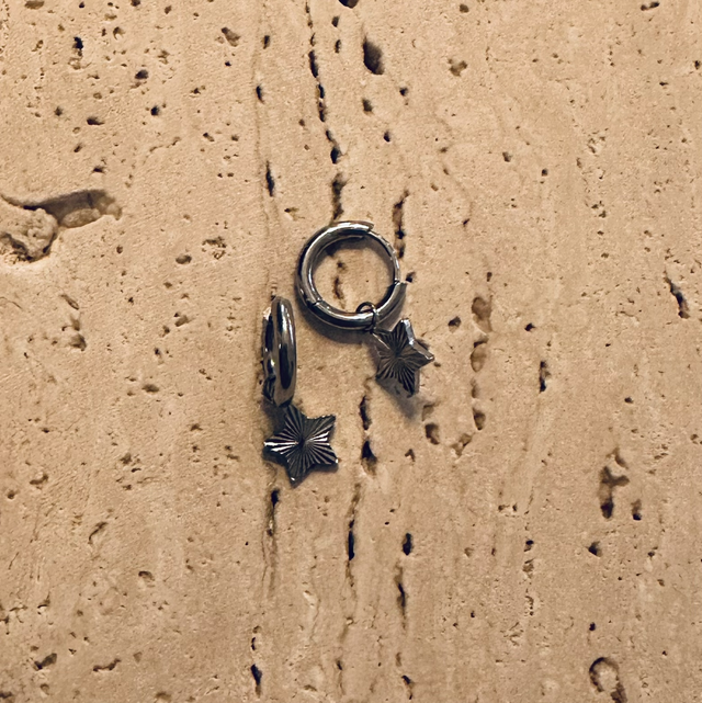 Oorbellen sterretjes zilver