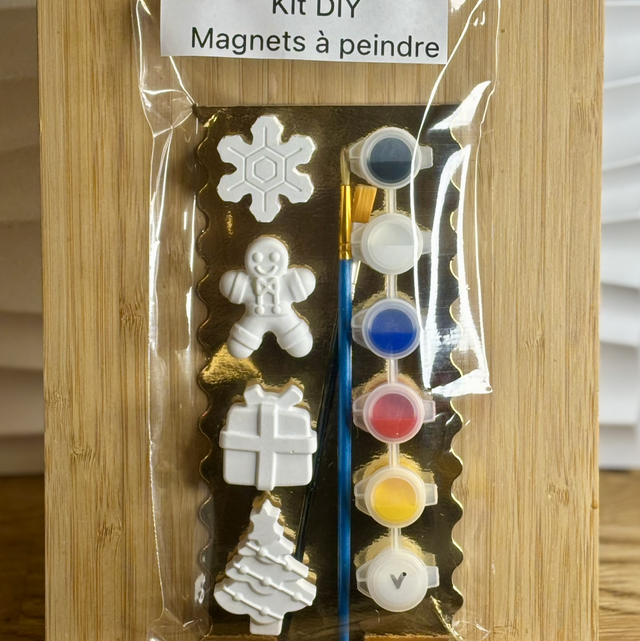 Kit de magnets à peindre (Noël 3)