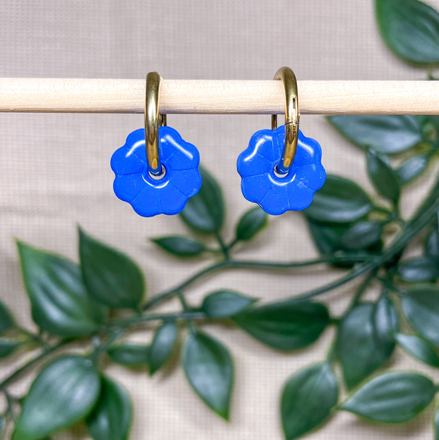 Mini fleurs bleu roi 💙