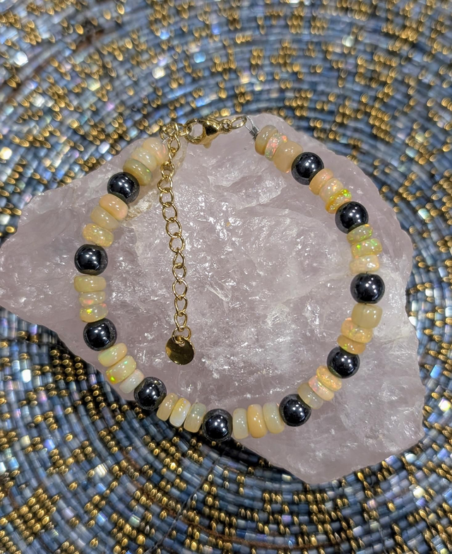 Bracelet Opale Éthiopienne 