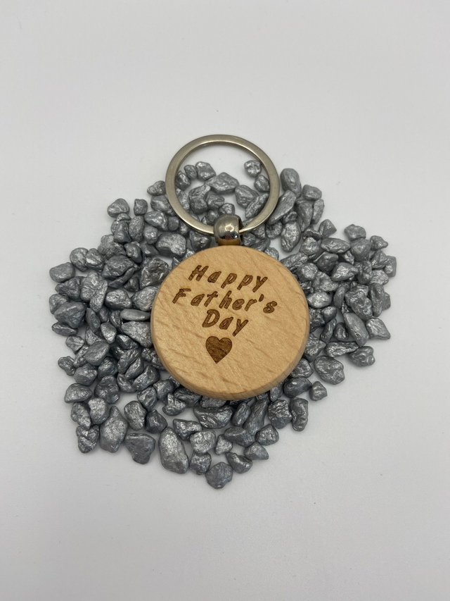 PERSONALISED BAMBOO KEY RINGS ANY OCCASION