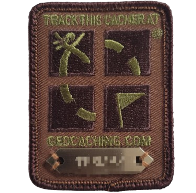 Patch brun et vert scratch traçable