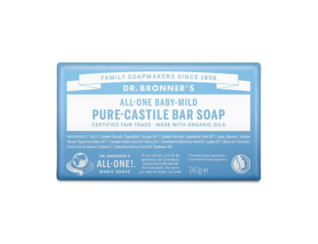 [Dr. Bronner's] Zeepblok - Pure Castile - Baby - Parfumvrij