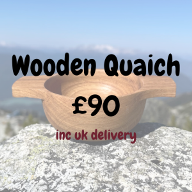 Scottish Oak Whisky Quaich (Medium)