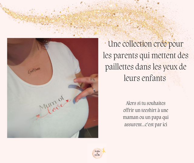 Tee shirt "Mum of" ou "Dad of"