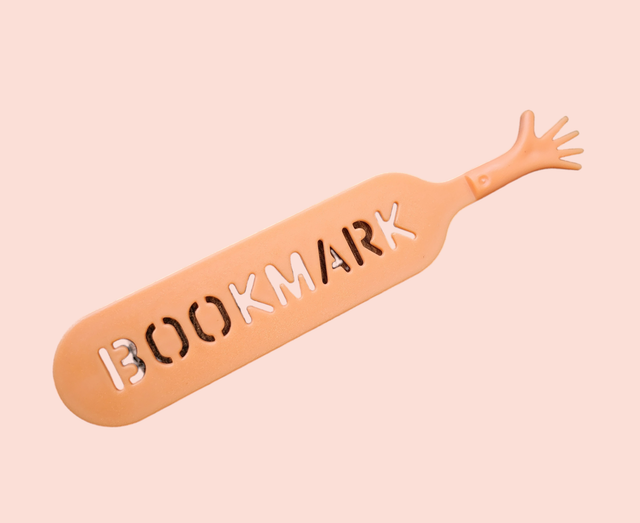 Hand Shaped Bookmark Orange