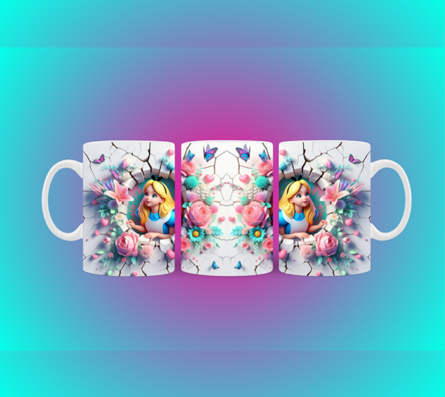 3-D looking mug