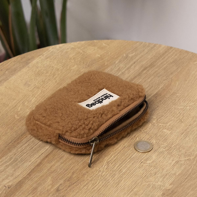 Porte-monnaie teddy brun - Hindbag