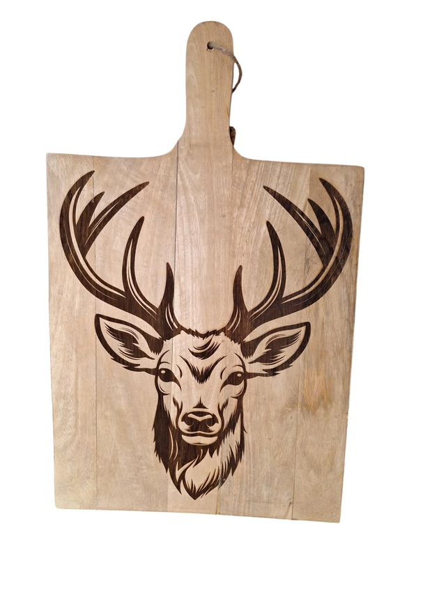 Borrelplank Groot Rendier Kop 2