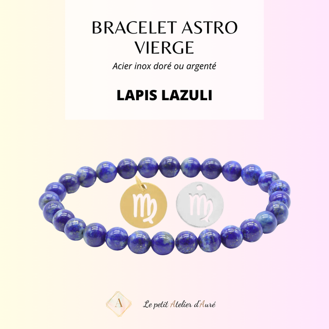 Vierge - Bracelet Astro Lapis Lazuli