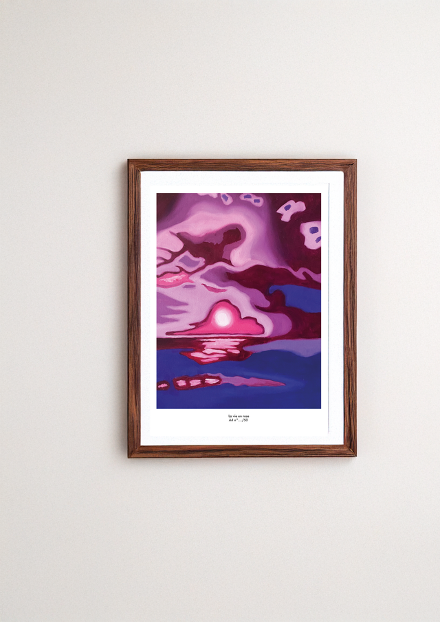 Reproduction imprimée La vie en rose