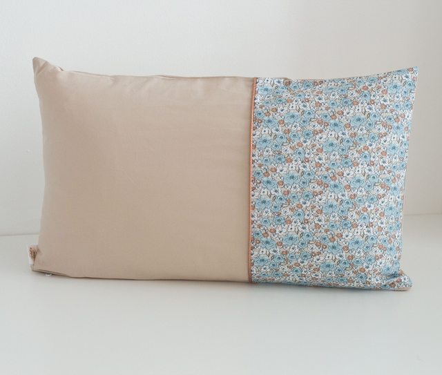 Coussin personnalisé Sable / Hortensia