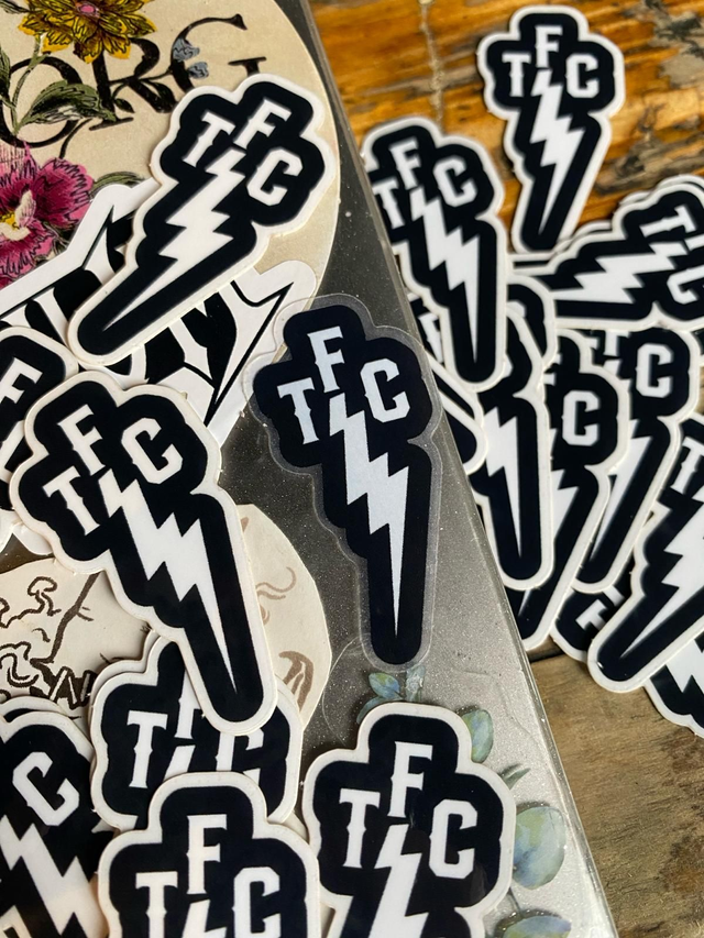 TFC logo stickers - 2 stickers for £1