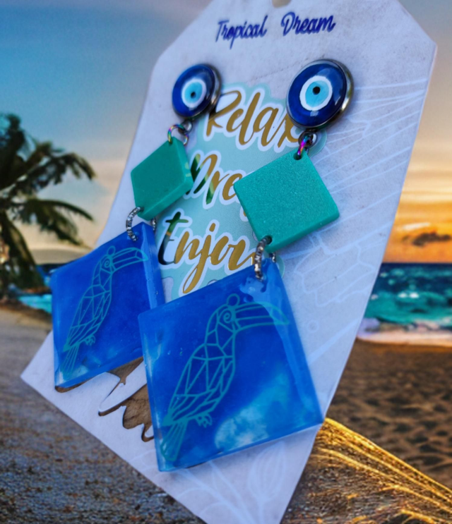 Boucles d'oreilles 'Tropical Dream'