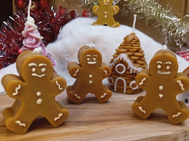 Mini bougie Bonhomme pain d'épices