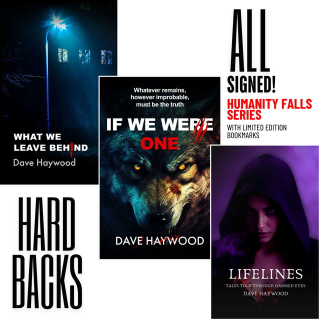 Humanity Falls Signed Series (3 book bundle HARDBACKS)