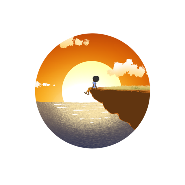 BADGE 32MM | Sunset