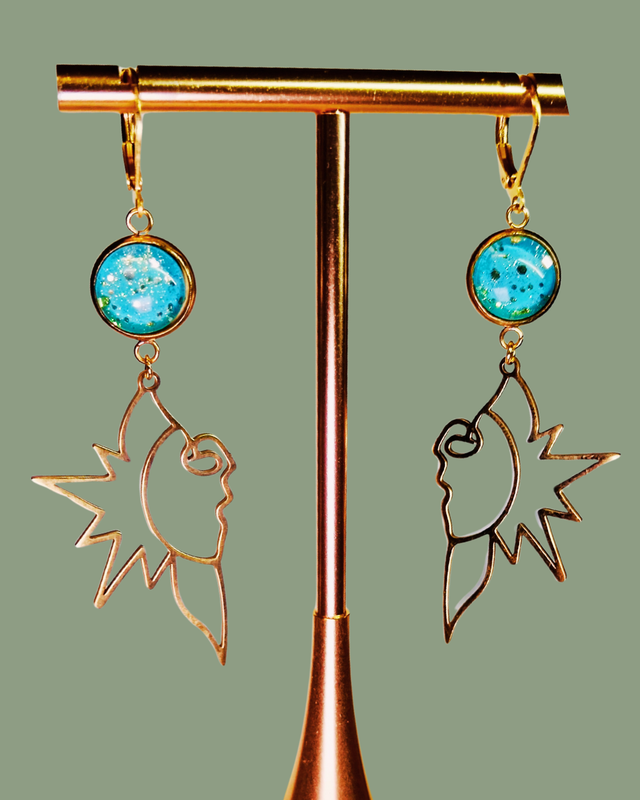 Boucles d'oreilles Reflets sur l’eau - Collection d'été Eclats d'Ame