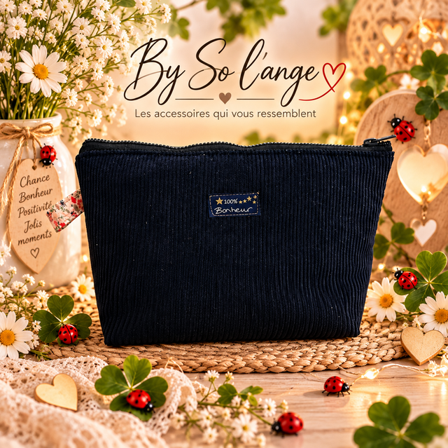Trousse bleu coccinelle 