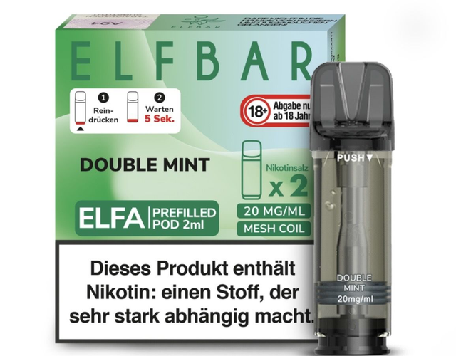 ELFBAR ELFA Prefilled Pods – Double Mint | 20 mg