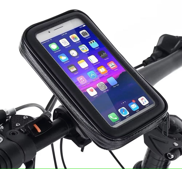 Support de téléphone pour guidon de vélo et moto, étui étanche