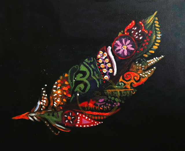 Mandala Feather