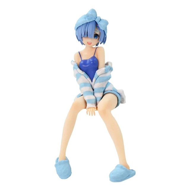 Re:Zero: Rem Room Wear (Blue) Noodle Stopper Figure