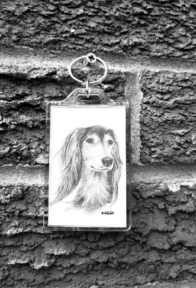 Saluki Keyring