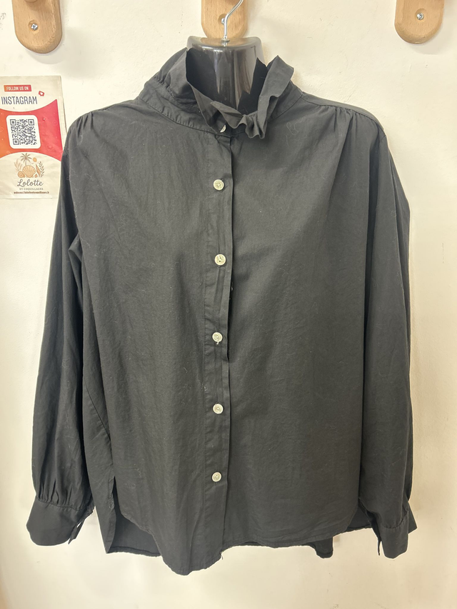 Chemise cannelle noire