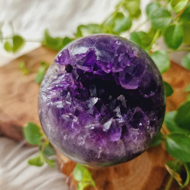 Amethyst Geode Sphere 247g