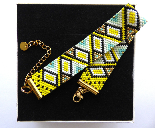Bracelet Tribal Sunset - jaune