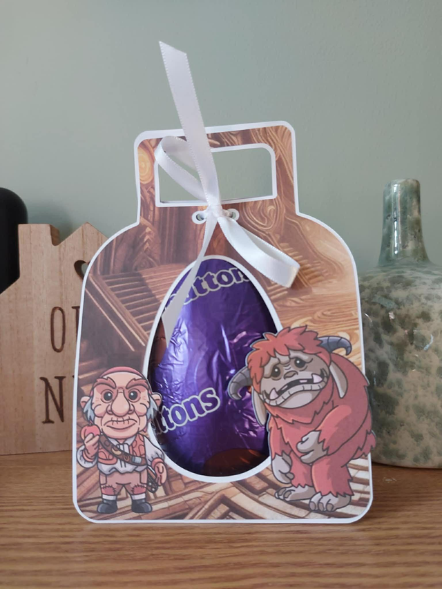 Personalised Small Easter Egg Holder - Theme Of Your Choice Chocolate Egg Included