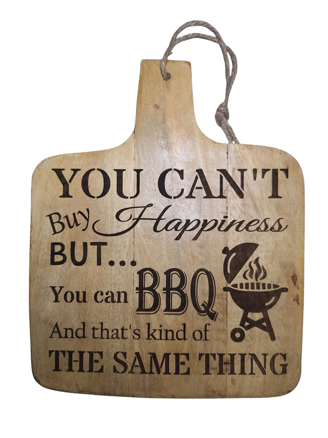 Borrelplank You Can't By Happines