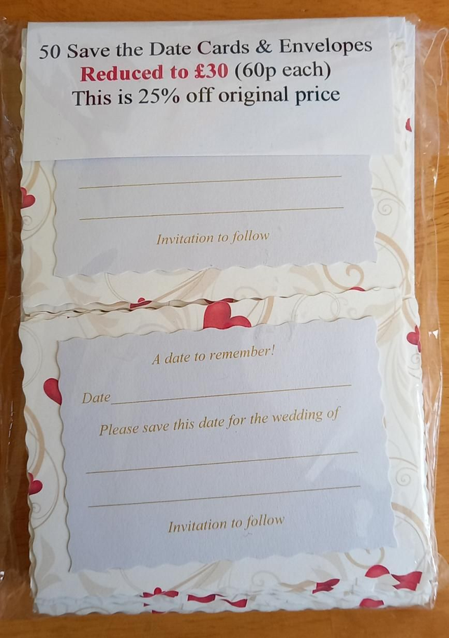 Save the dates (Set Of 50).