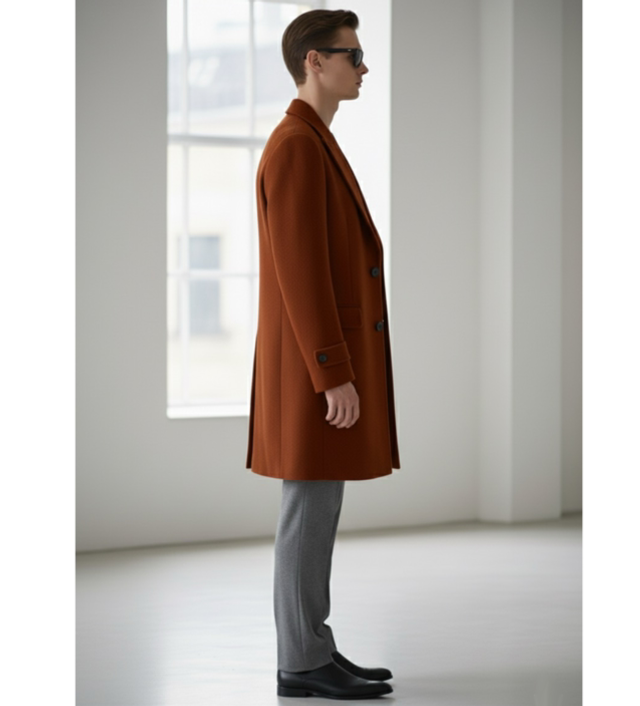 Cappotto classico terra bruciata