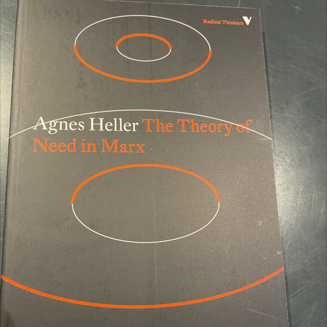 The Theory Of Need In Marx Agnes Heller