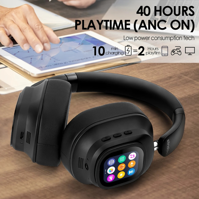 Siindoo NEWEST Hybrid Active Noise Cancelling Headphones