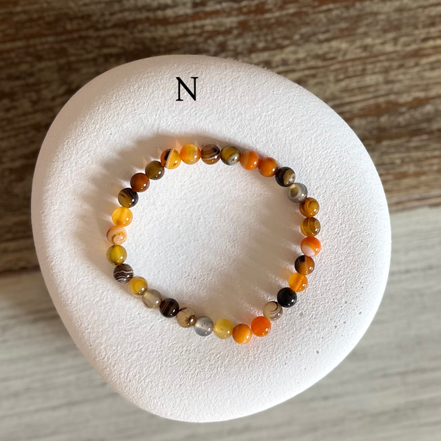 Bracelet Agate 6mm (de M à R)