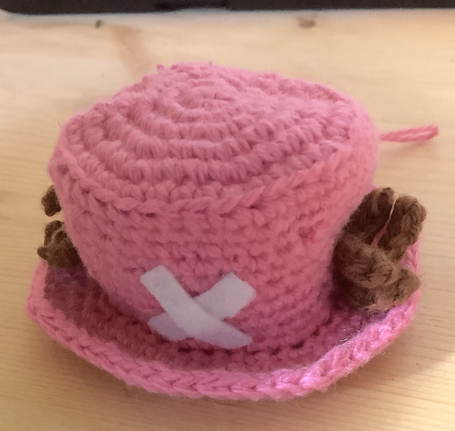 Porte clé Chapeau pirate rose