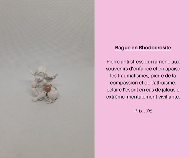 137- Bague en Rhodochrosite