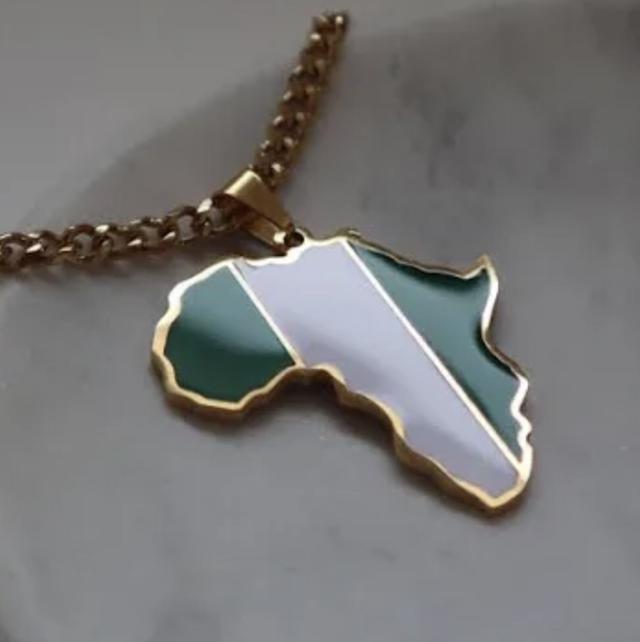 Nigeria Pendant &amp; Chain 