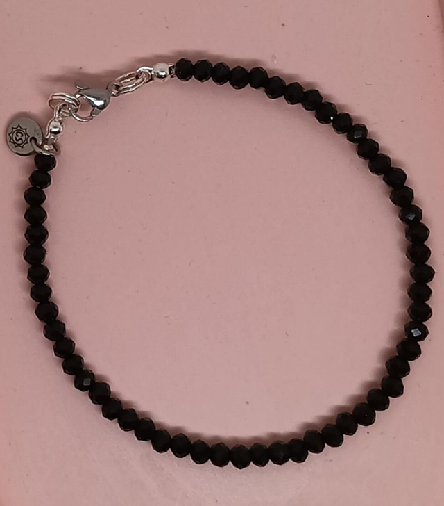 Bracelet perles de Bohême et acier inoxydable 