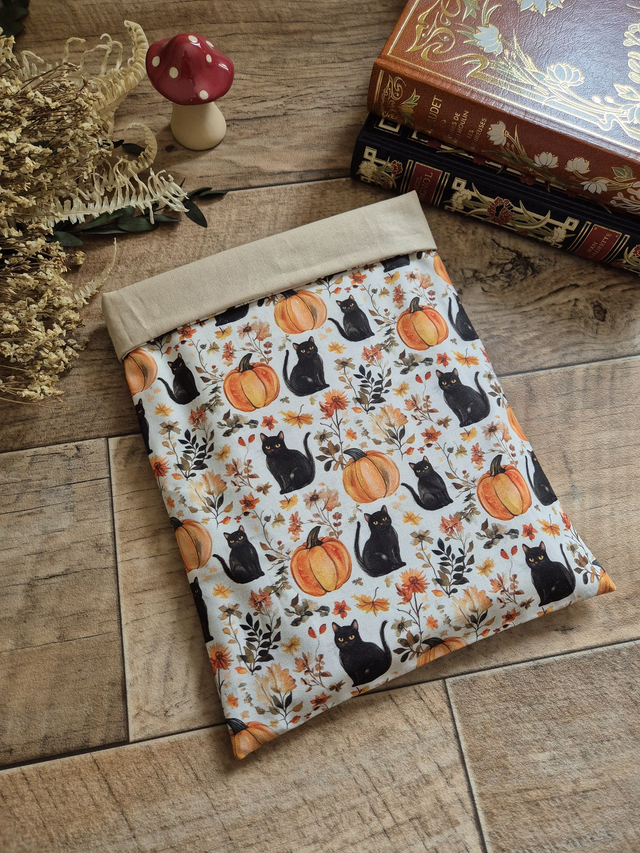 Pochette à livre Pumpkin &amp; Black cat